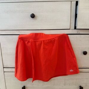 ALO Yoga Red Mini Skirt